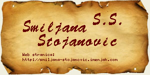Smiljana Stojanović vizit kartica